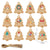 48 Pcs Kraft Paper Christmas Gift Tags Labels with String