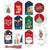 48 Pcs Kraft Paper Christmas Gift Tags Labels with String