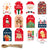 48 Pcs Kraft Paper Christmas Gift Tags Labels with String