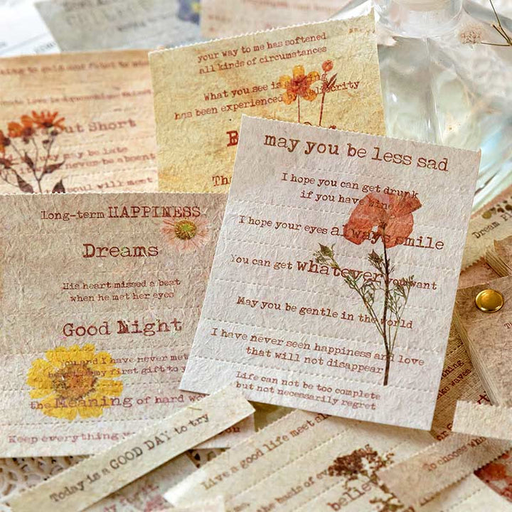 Flower Trade Wind Series Sticker For DIY Journal Decor