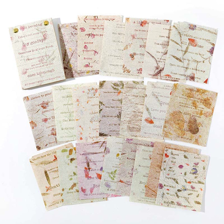 Flower Trade Wind Series Sticker For DIY Journal Decor