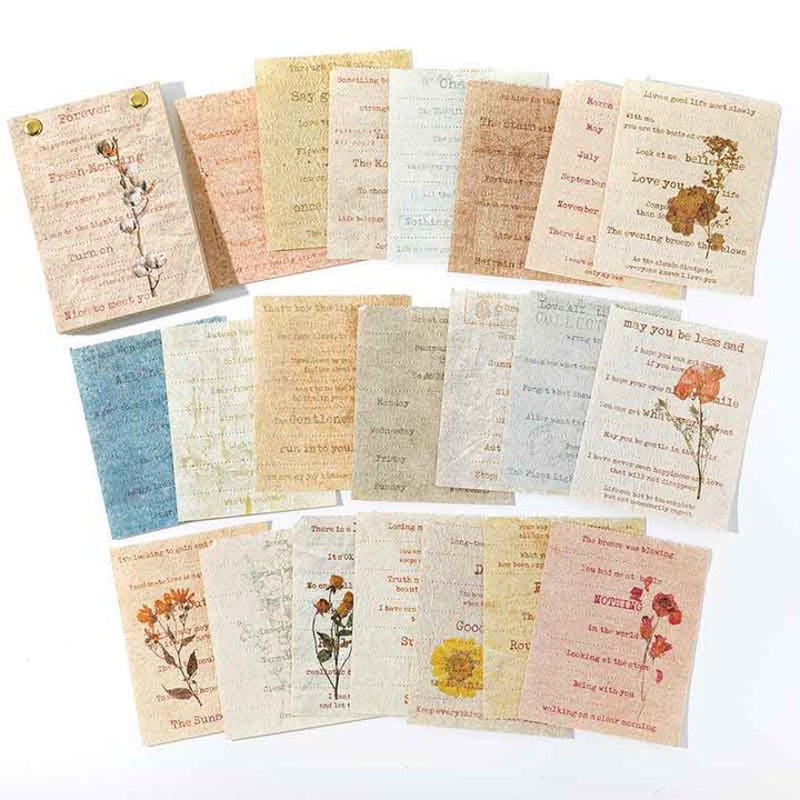 Flower Trade Wind Series Sticker For DIY Journal Decor