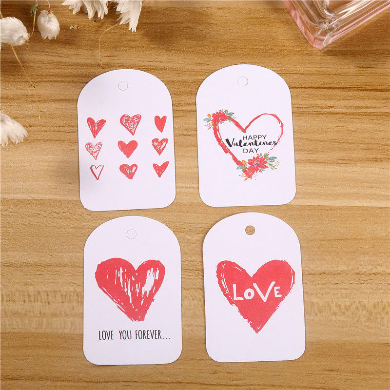 100Pcs Hanging Tags Cake Gift Packaging Tag Gift Wrapping Supply