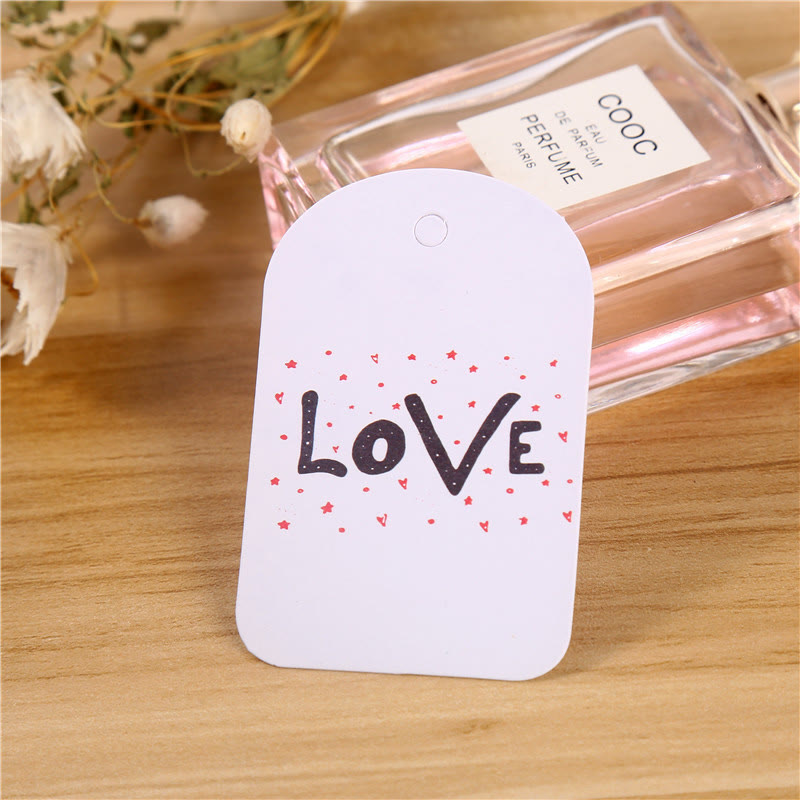 100Pcs Hanging Tags Cake Gift Packaging Tag Gift Wrapping Supply