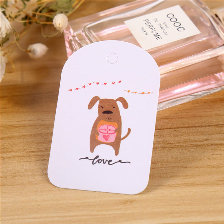 100Pcs Hanging Tags Cake Gift Packaging Tag Gift Wrapping Supply