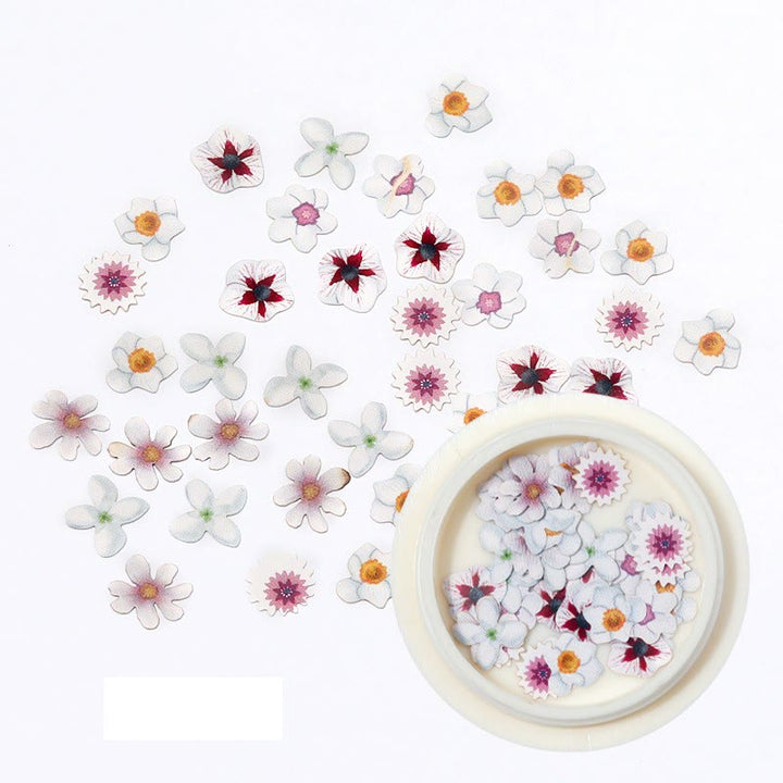 Colorful Mixed Daisy Artificial Flower Art Sequins Decals For Scrapbooking