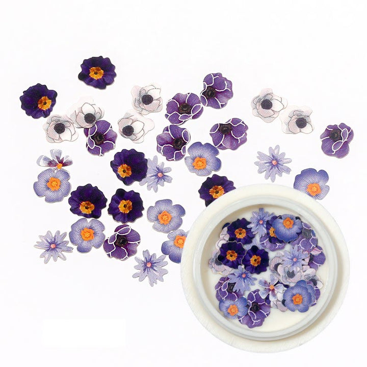 Colorful Mixed Daisy Artificial Flower Art Sequins Decals For Scrapbooking