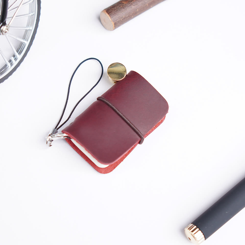 Handmade Leather Miniature Notebook DIY Scrapbooking Journal