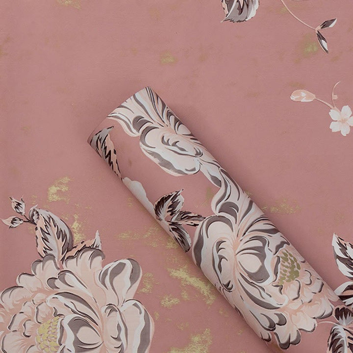 Retro Elegant Floral Gift Wrapping Paper Craft Paper