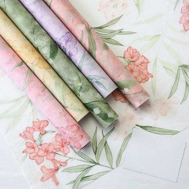 Soft Non-Woven Cotton Flowers Wrapping Paper Gift Wrap Supply