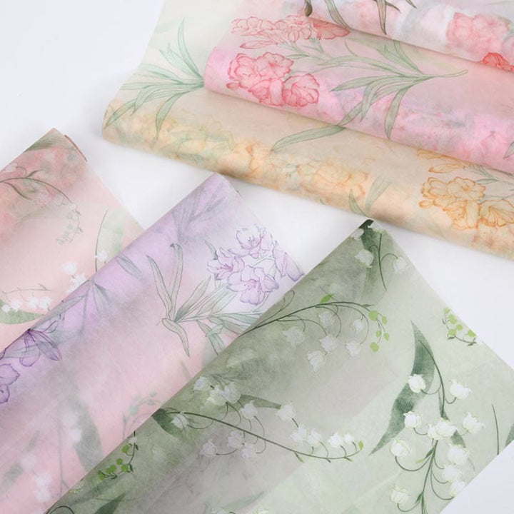 Soft Non-Woven Cotton Flowers Wrapping Paper Gift Wrap Supply