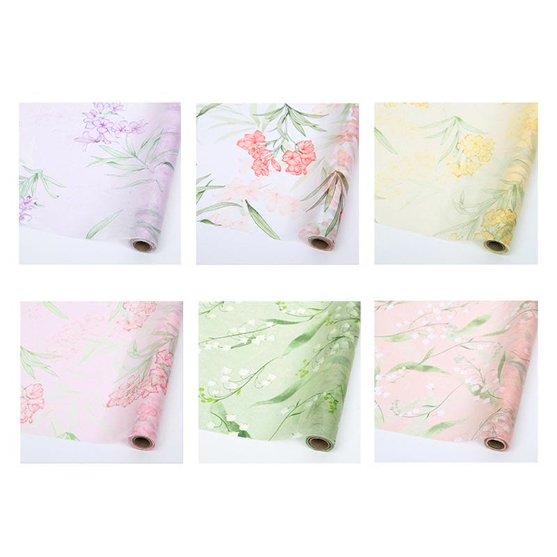 Soft Non-Woven Cotton Flowers Wrapping Paper Gift Wrap Supply