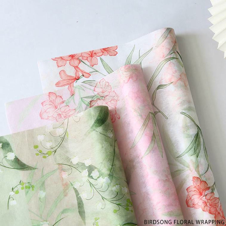 Soft Non-Woven Cotton Flowers Wrapping Paper Gift Wrap Supply