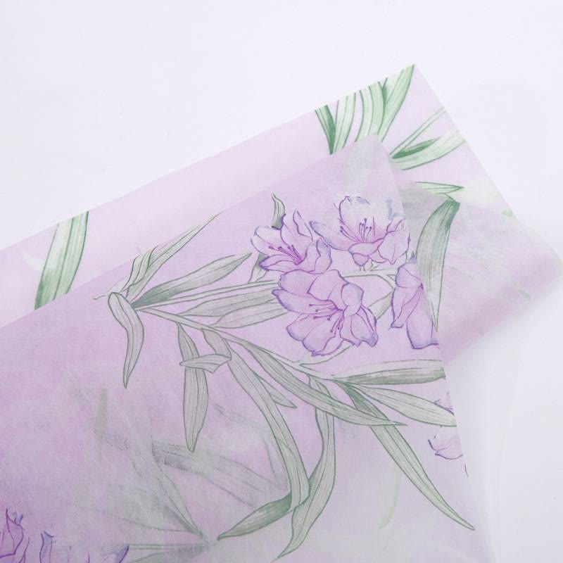 Soft Non-Woven Cotton Flowers Wrapping Paper Gift Wrap Supply