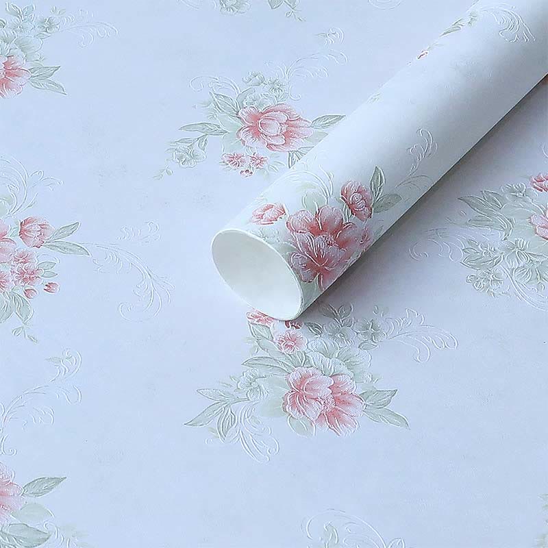 Retro Flower Embossed Wrapping Paper 10 Sheets Gift Wrap Supply