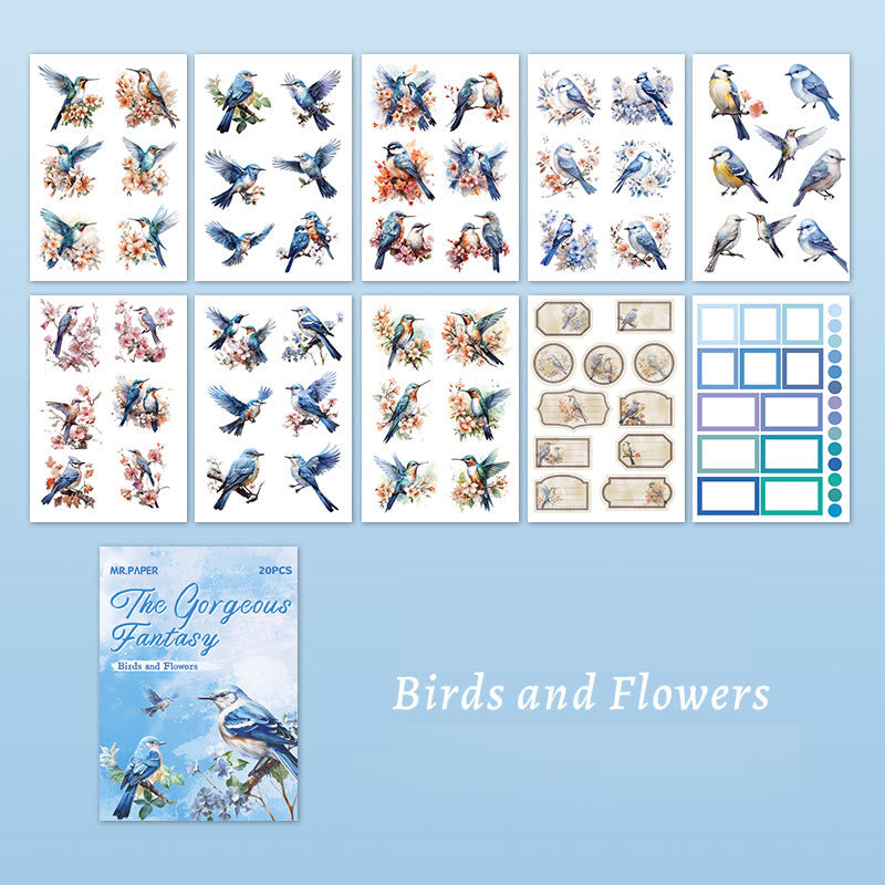 Beautiful Fantasy Series Sticker Book For Decorative Journaling Crafts