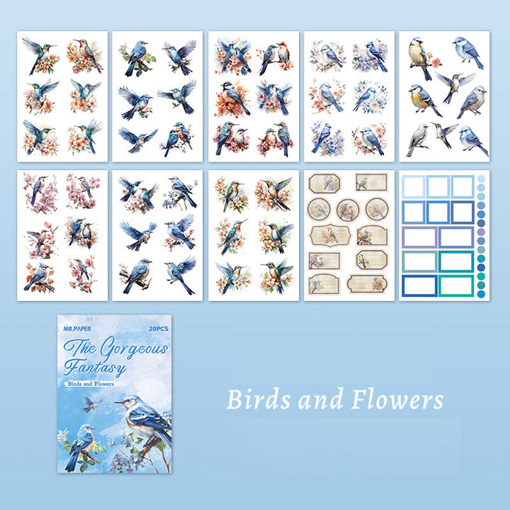 Beautiful Fantasy Series Sticker Book For Decorative Journaling Crafts