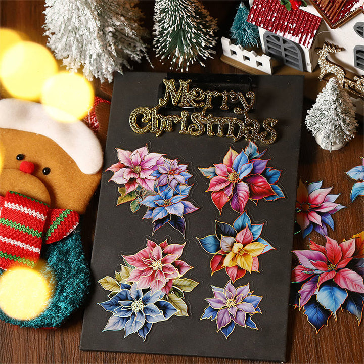 Christmas Blossom Series Stickers For Decorative Journaling Crafts