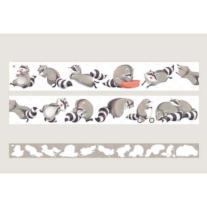 Cute Animal Washi PET Roll Sticker Tape For Scrapbooking Supplies