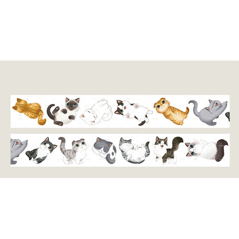 Cute Animal Washi PET Roll Sticker Tape For Scrapbooking Supplies