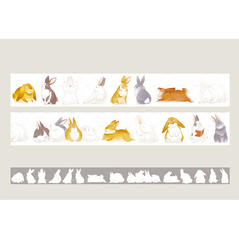 Cute Animal Washi PET Roll Sticker Tape For Scrapbooking Supplies