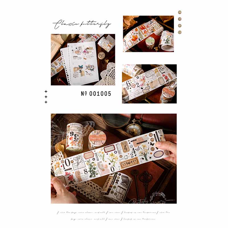 Vintage Museum Series Tape Loop Sticker For Journal Crafts