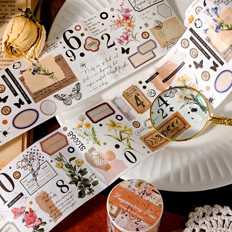 Vintage Museum Series Tape Loop Sticker For Journal Crafts