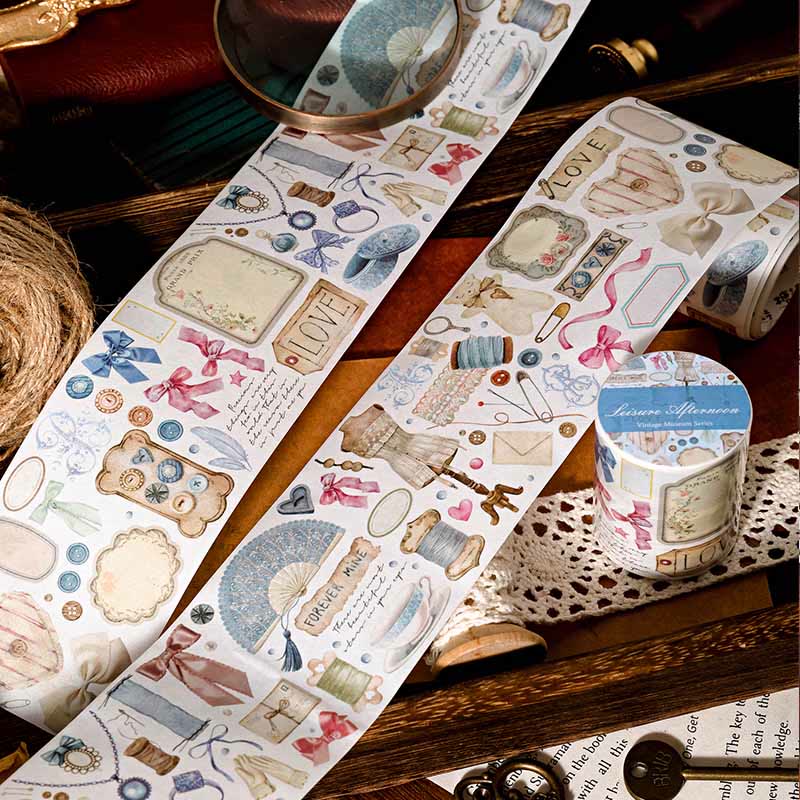 Vintage Museum Series Tape Loop Sticker For Journal Crafts