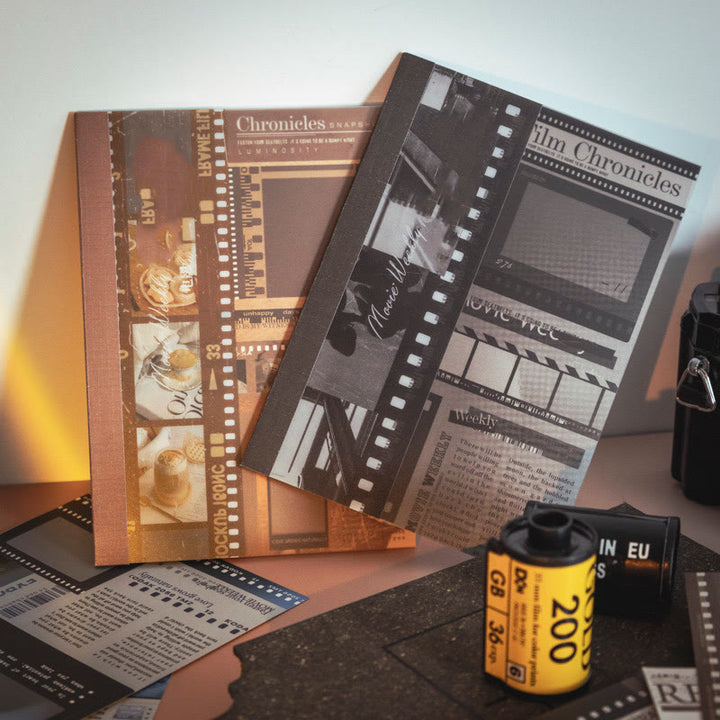 Film Magazine Series Coated Paper Sticker For Journal Decor