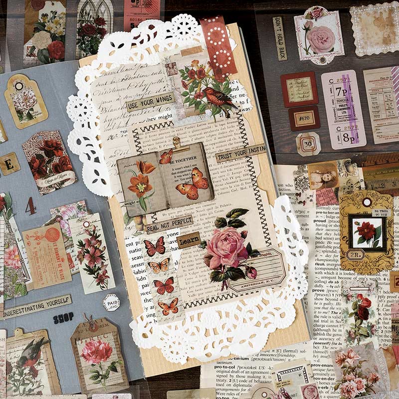 The Song Between Flowers Series Sticker Book For Journal Decor