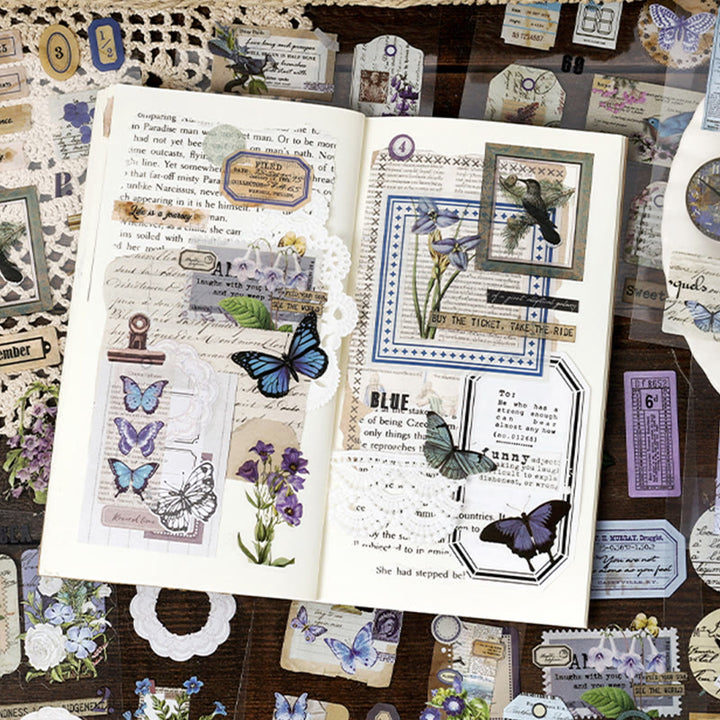 The Song Between Flowers Series Sticker Book For Journal Decor