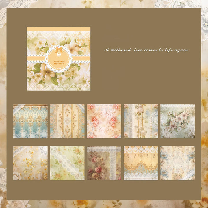 Romantic Secret Language Series Paper For Decorative Journaling Paper