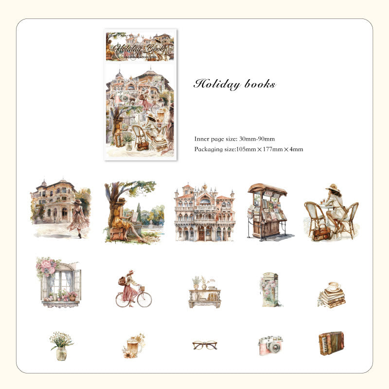 Living Landscape Book Series Stickers For Decorative Journaling Crafts