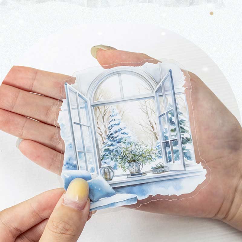 Snow Country Winter Series PET Sticker For Journal Decor