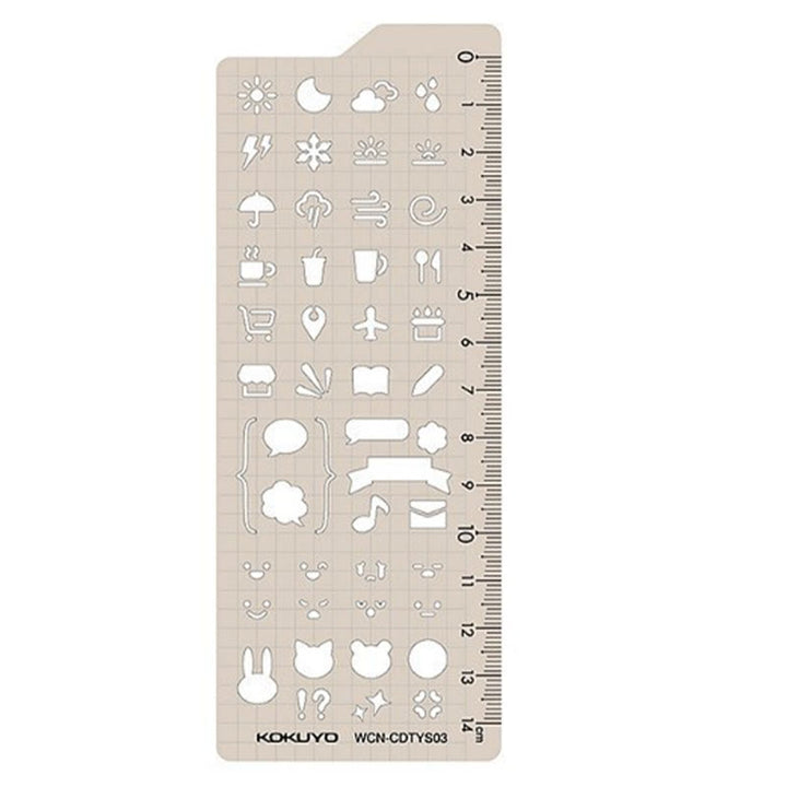 Geometric Drawing Template Ruler 360 Degree DIY Crafts Journal Templates