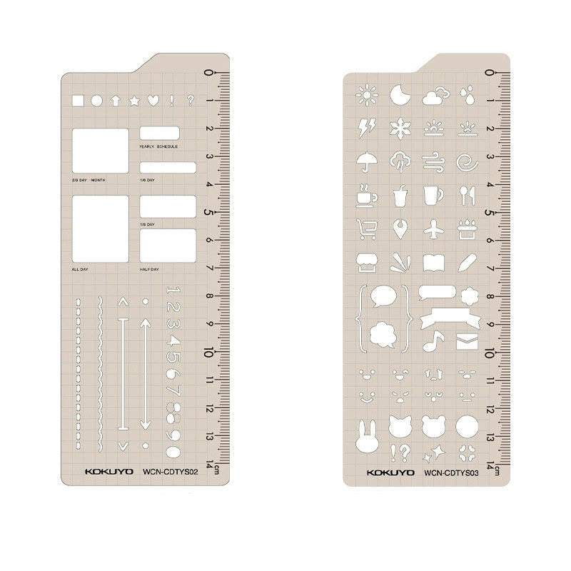 Geometric Drawing Template Ruler 360 Degree DIY Crafts Journal Templates