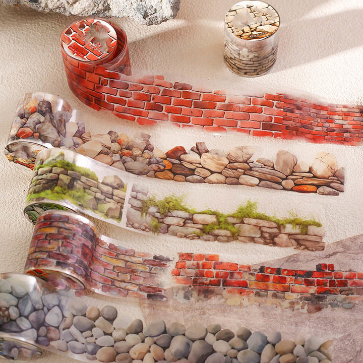 Stone Wall Path Series PET Tape Loop For Journal Crafts