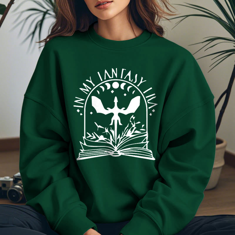 In My Fantasy Era Fleece Lined Sweatshirt Round Neck Sweatshirt