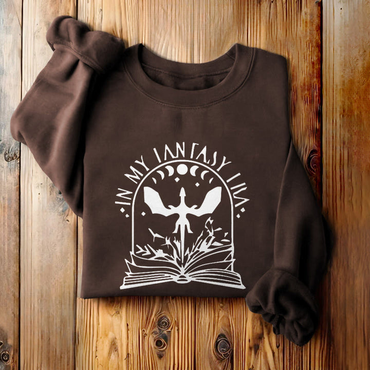 In My Fantasy Era Fleece Lined Sweatshirt Round Neck Sweatshirt