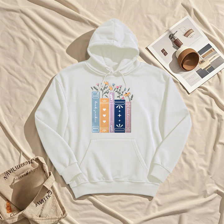 Fleece Lined Hoodie For Book Lovers Comfy Hooded Sweatshirts