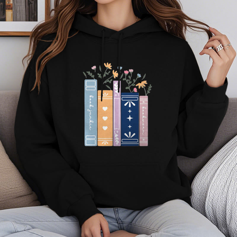 Fleece Lined Hoodie For Book Lovers Comfy Hooded Sweatshirts