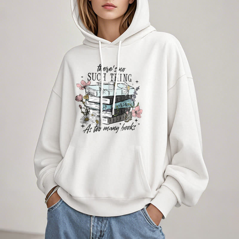 Cozy Reading Environment Fleece Lined Hoodie Comfy Hooded Sweatshirts