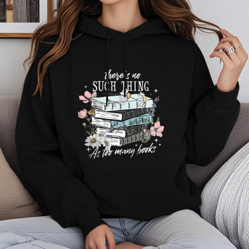 Cozy Reading Environment Fleece Lined Hoodie Comfy Hooded Sweatshirts