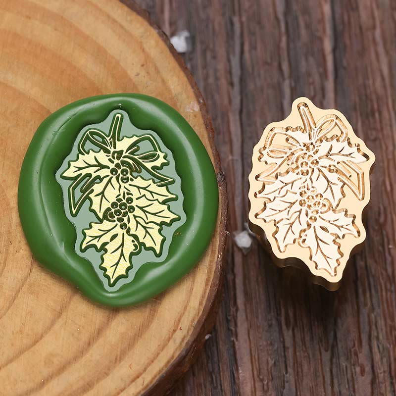 Irregular Brass Head Christmas Icons Wax Seal Stamps Embossed Seal