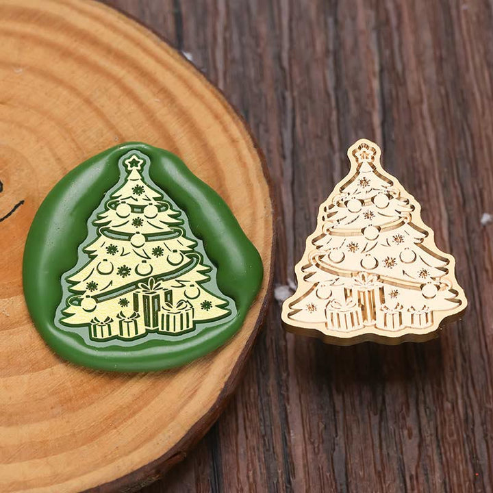 Irregular Brass Head Christmas Icons Wax Seal Stamps Embossed Seal