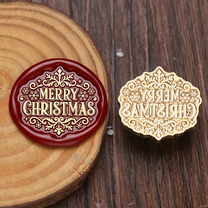 Irregular Brass Head Christmas Icons Wax Seal Stamps Embossed Seal