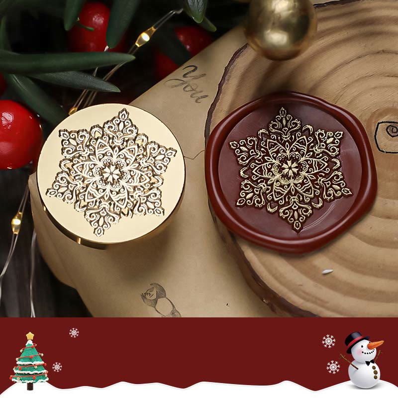 Christmas Theme Brass Head Wax Seal Stamp Irregular Stamp