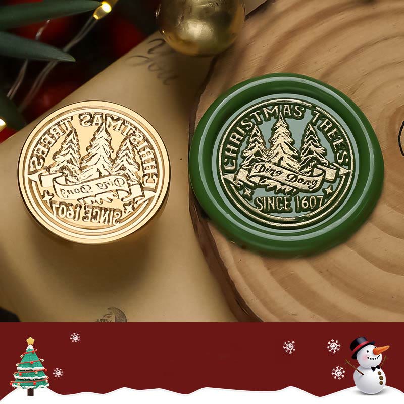 Christmas Theme Brass Head Wax Seal Stamp Irregular Stamp