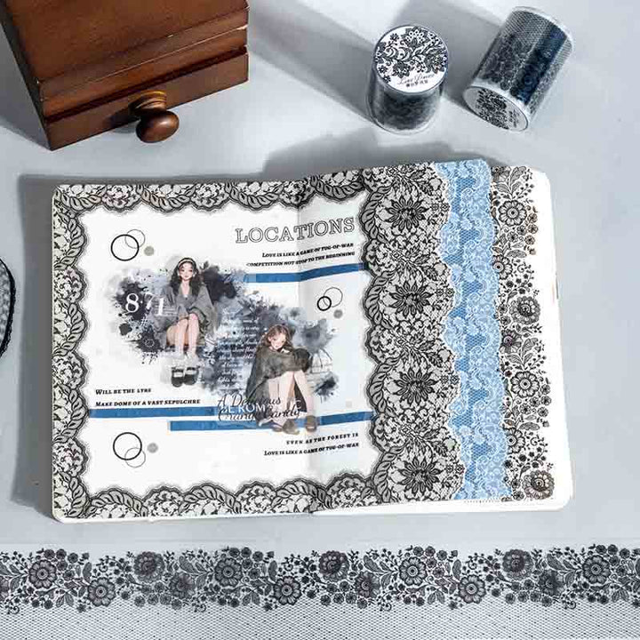 The Lace Dream Series PET Tape Loop For Journal Crafts