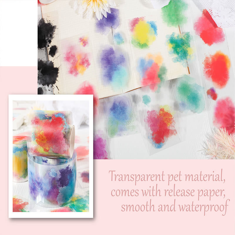 Watercolor Galaxy Series PET Tape Loop For Journal Crafts